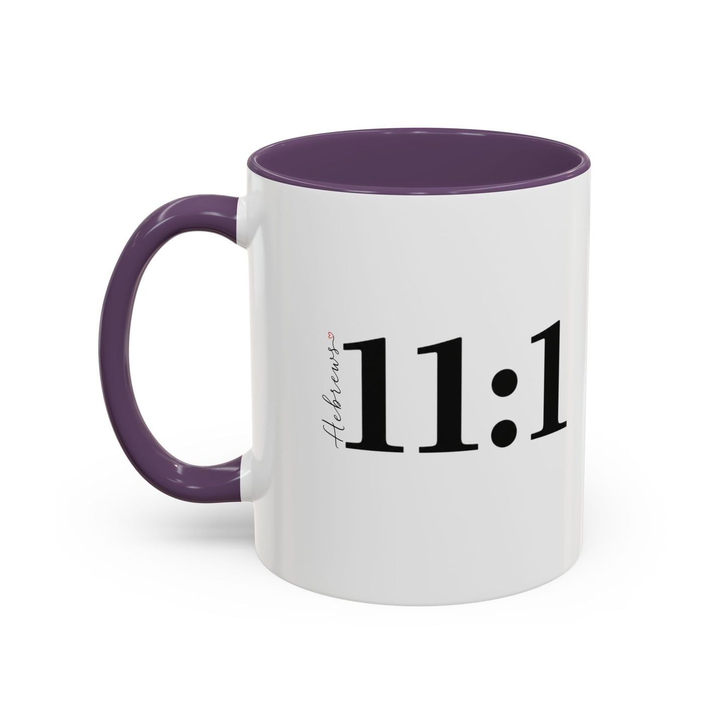 11:1 Scripture Coffee Mug — Minimalist Faith Accent Mug (11/15 oz)