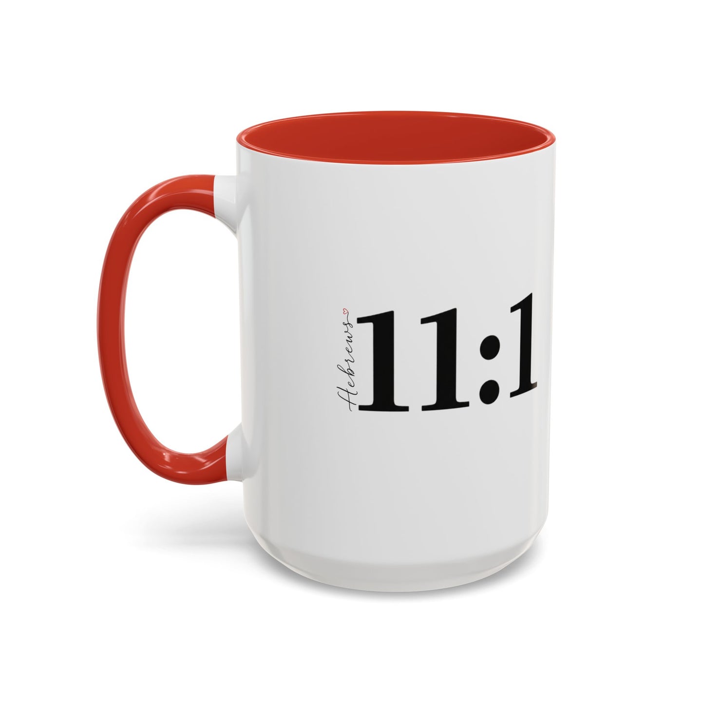 11:1 Scripture Coffee Mug — Minimalist Faith Accent Mug (11/15 oz)