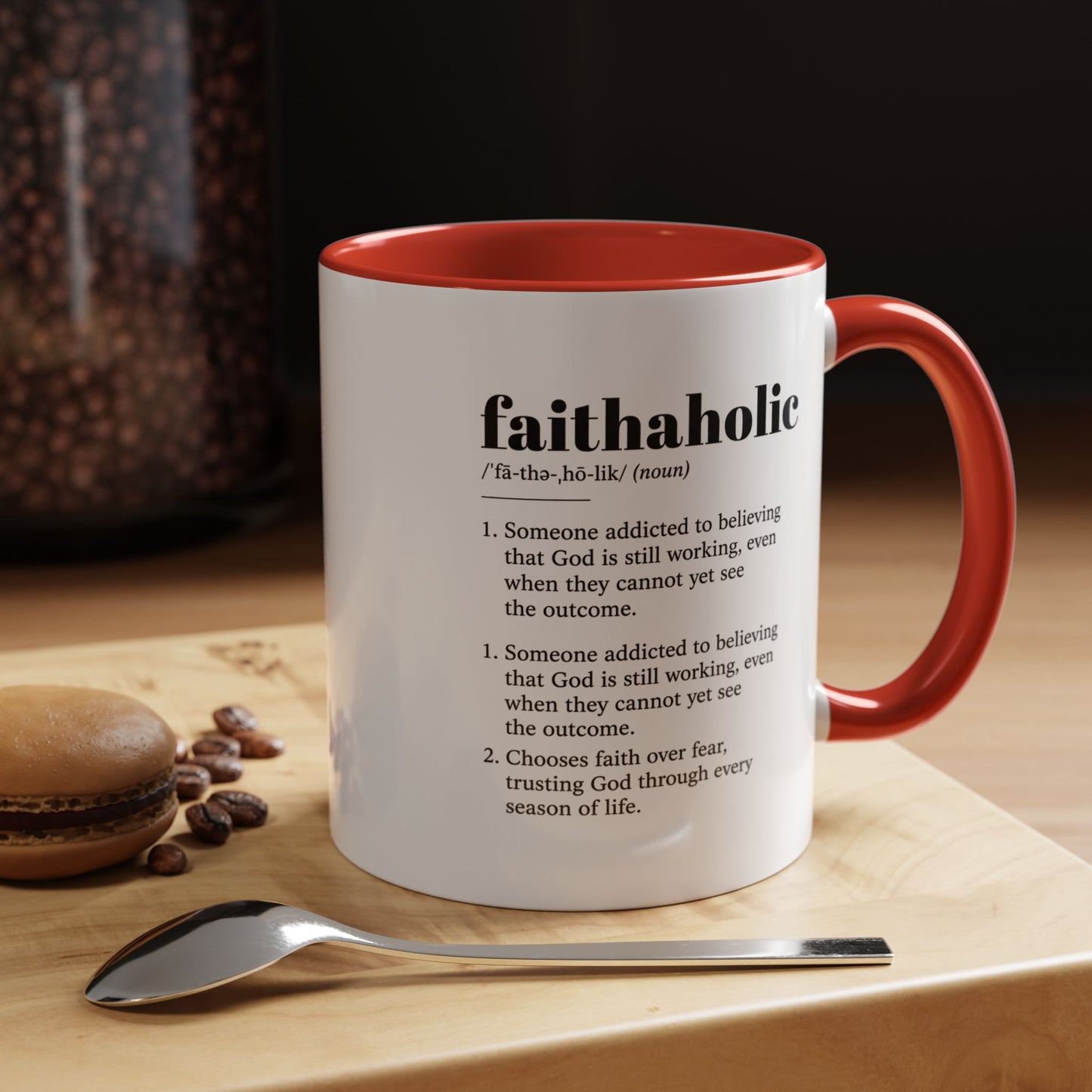 11:1 Scripture Coffee Mug — Minimalist Faith Accent Mug (11/15 oz)