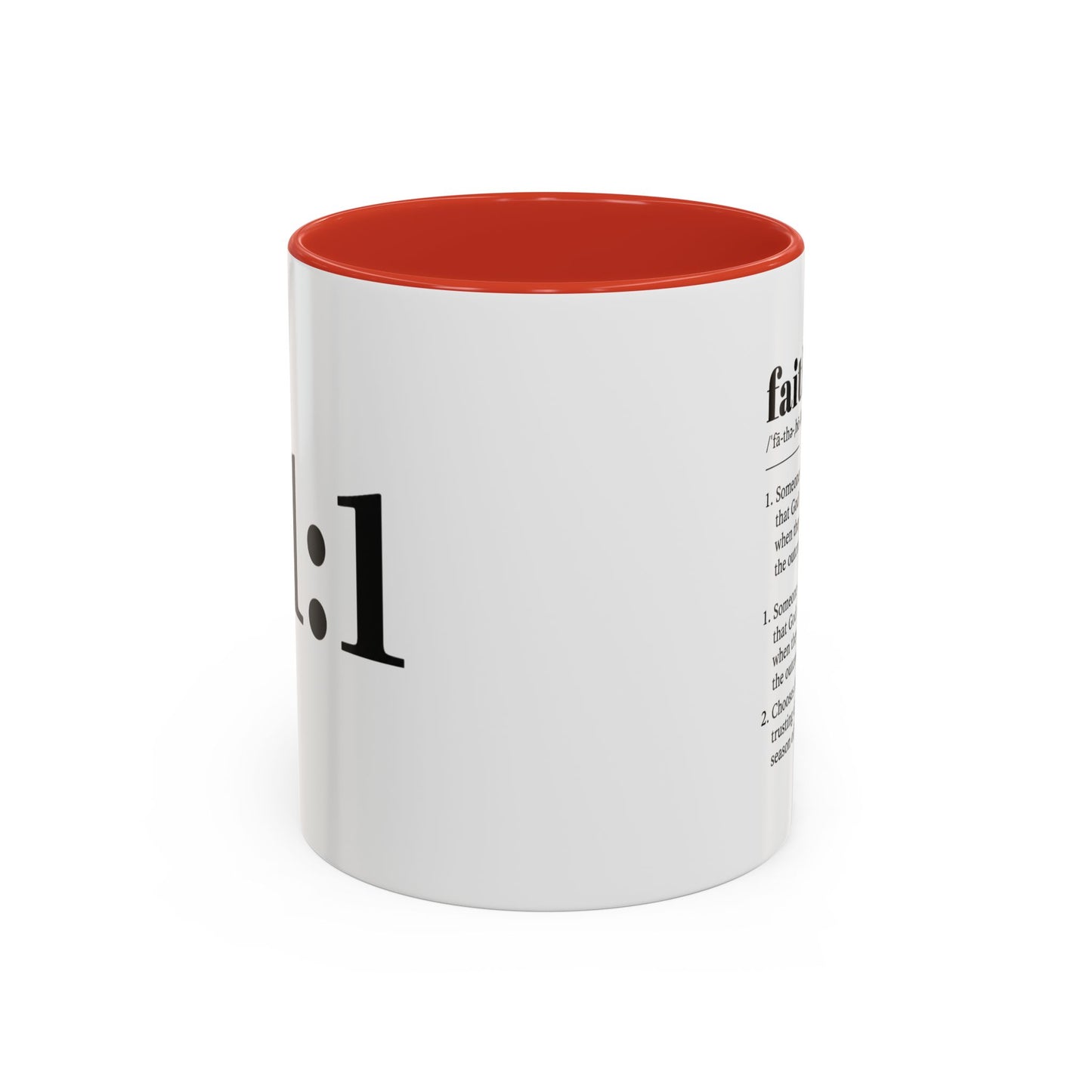 11:1 Scripture Coffee Mug — Minimalist Faith Accent Mug (11/15 oz)